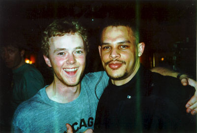 Ryan and one of the bouncers at The Chesterfield